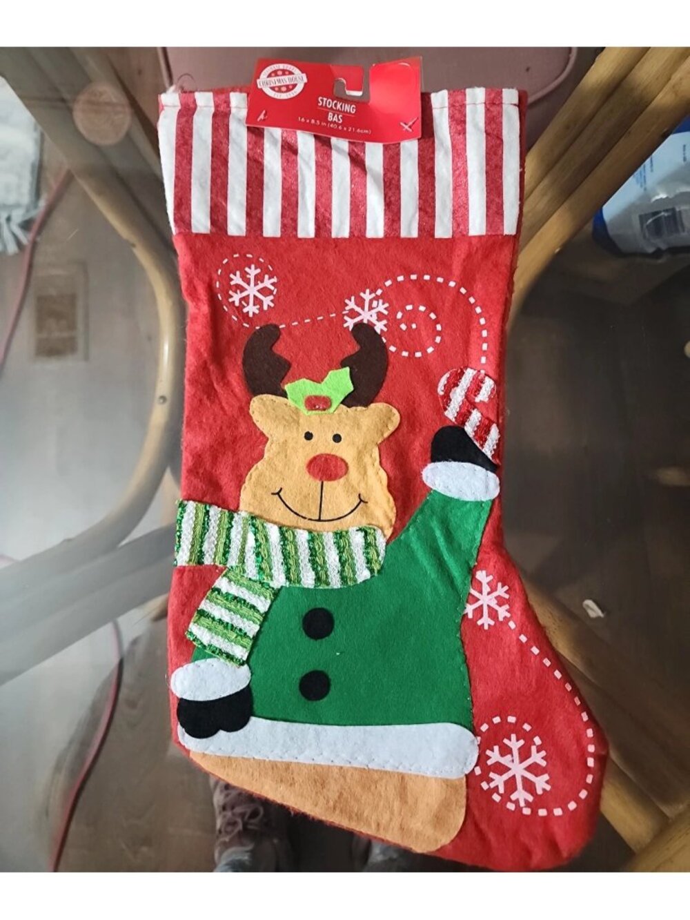 Christmas Reindeer Stocking